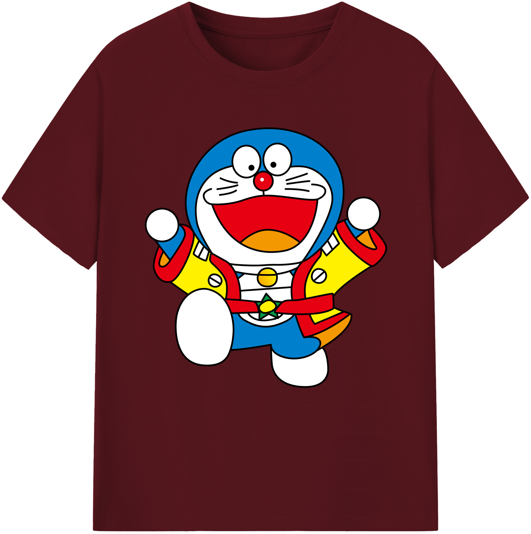 （画像用） ドラえもん Doraemon 綿100％半袖Tシャツ（フロントプリント）